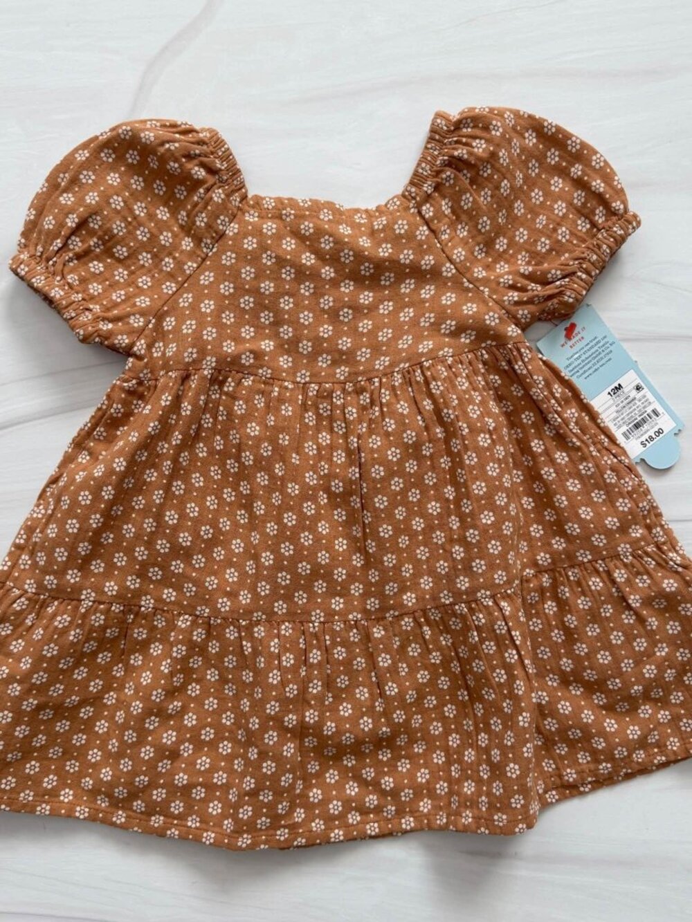 NWT Carters Fall Floral Dress w/Bloomers (12 Months)